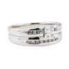 Image 1 : 0.65 ctw Diamond Wedding Set - 14KT White Gold