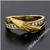 Image 3 : Carrera y Carrera 18kt Yellow Gold 0.16 ctw Diamond and Folded Hands Band Ring