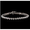 Image 1 : 14KT White Gold 2.45 ctw Diamond Tennis Bracelet