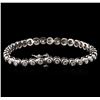 Image 2 : 14KT White Gold 2.45 ctw Diamond Tennis Bracelet