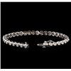 Image 3 : 14KT White Gold 2.45 ctw Diamond Tennis Bracelet