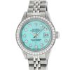 Image 2 : Rolex Ladies Stainless Steel Ice Blue Diamond 26MM Datejust Wristwatch