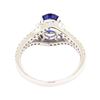 Image 3 : 1.98 ctw Sapphire and Diamond Ring - 14KT White Gold
