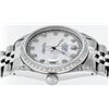 Image 5 : Rolex Mens Stainless Steel Mother Of Pearl Diamond Lugs Datejust Wristwatch With