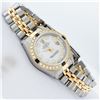 Image 3 : Rolex Ladies 2 Tone Yellow Gold 18K Gold Bezel MOP Diamond & Sapphire Datejust W