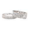 Image 3 : 1.63 ctw Diamond Ring And Band - 14KT White Gold