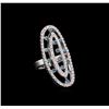 Image 1 : 14KT White Gold 1.49 ctw Diamond Ring