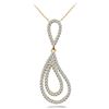 Image 1 : 18k Gold 0.72CTW Diamond Pendant, (SI2/H-I)