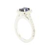 Image 4 : 1.94 ctw Oval Brilliant Blue Sapphire And Diamond Ring - 14KT White Gold