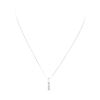 Image 1 : 0.60 ctw Diamond Straight Line Pendant with Chain - 14KT White Gold