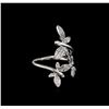 0.48 ctw Diamond Ring - 14KT White Gold