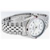 Image 3 : Rolex Mens Stainless Steel White Diamond & Ruby 36MM Datejust Wristwatch