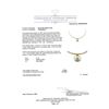 Image 3 : 0.36 ctw Diamond and Pearl Pendant And Chain - 14 & 18KT Yellow And White Gold
