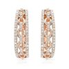 Image 1 : 14k Rose Gold 0.32CTW Diamond Earrings, (SI1/G)
