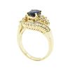 Image 4 : 2.19 ctw Oval Brilliant Blue Sapphire And Diamond Ring - 14KT Yellow Gold
