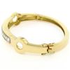 Image 3 : 18kt Yellow and White Gold 1.01 ctw Diamond Open Bangle Bracelet