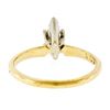 Image 9 : New 14kt Yellow and White Gold 0.41 ctw Marquise Diamond Solitaire Ring