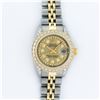 Image 2 : Rolex Ladies 2 Tone Yellow Gold Champagne Diamond Lugs Datejust Wristwatch