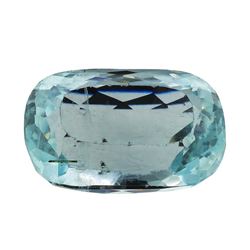 12.41 ct.Natural Cushion Cut Aquamarine