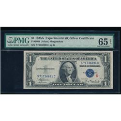 1935A $1 Experimental R Silver Certificate PMG 65EPQ