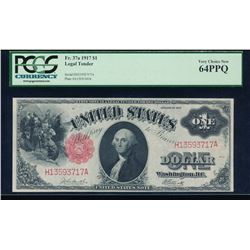 1917 $1 Legal Tender Note PCGS 64PPQ