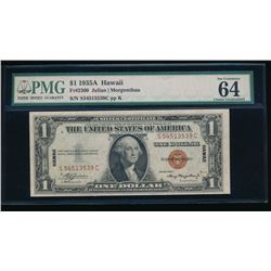 1935A $1 Hawaii Silver Certificate PMG 64