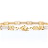 Image 2 : Plated 18KT Yellow Gold Diamond Bracelet