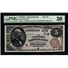 Image 1 : 1882 $5 Fall River Pocasset National Bank Note PMG 30