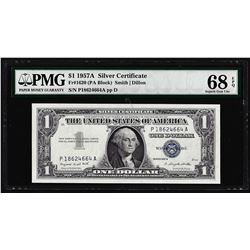 1957A $1 Silver Certificate Note Fr.1620 PMG Superb Gem Uncirculated 68EPQ