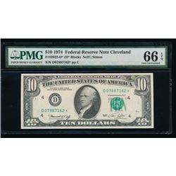 1974 $10 Cleveland Federal Reserve STAR Note PMG 66EPQ