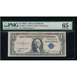 1935A $1 Silver Certificate STAR Note PMG 65EPQ