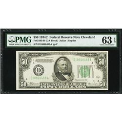 1934C $50 Cleveland Federal Reserve Note PMG 63EPQ