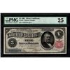 Image 1 : 1891 $5 Educational Silver Certificate PMG 25
