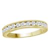 Image 1 : Mens Round Diamond Wedding Single Row Band Ring 1/2 Cttw 14kt Yellow Gold - REF-41N5F