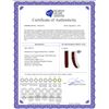 Image 2 : Genuine 4.5 ctw Garnet Earrings 14KT White Gold - REF-38H5X