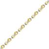 Image 1 : Womens Round Diamond Fashion Link Bracelet 1/4 Cttw 10kt Yellow Gold - REF-41M9H