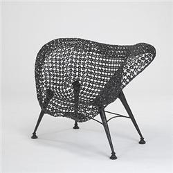 American lounge chair c. 1990 enameled 