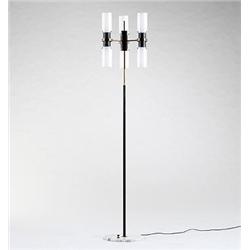 Arteluce floor lamp Italy, c. 1955 enam