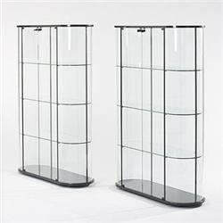 Pace display cases, pair USA, c. 1970 g