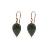 Image 1 : Genuine 24.5 ctw Black Spinel Earrings 14KT Rose Gold - REF-26F2Z