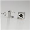 Image 1 : 0.22 CTW Diamond Earrings 14K White Gold - REF-32R3K
