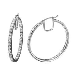 6.88 CTW Diamond Earrings 14K White Gold - REF-546K3W