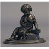 Image 1 : FRENCH BRONZE FIGURE OF CHILD WITH RATT