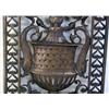Image 3 : BRONZE GRILLWORK, with griffins, urn, b