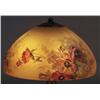 Image 2 : HANDEL REVERSE PAINTED ROSE LAMP, wit