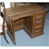 Image 1 : VICTORIAN OAK DESK with drop side, circ