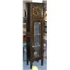 Image 1 : MISSION OAK TALL CLOCK with leaded glas