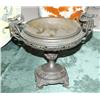 Image 1 : FRENCH CAST METAL TAZZA with swan handl