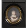 Image 1 : FRENCH PORTRAIT MINATURE Boy with Flowe
