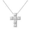 Image 1 : 0.30 CTW Diamond Necklace 18K White Gold - REF-53W4H